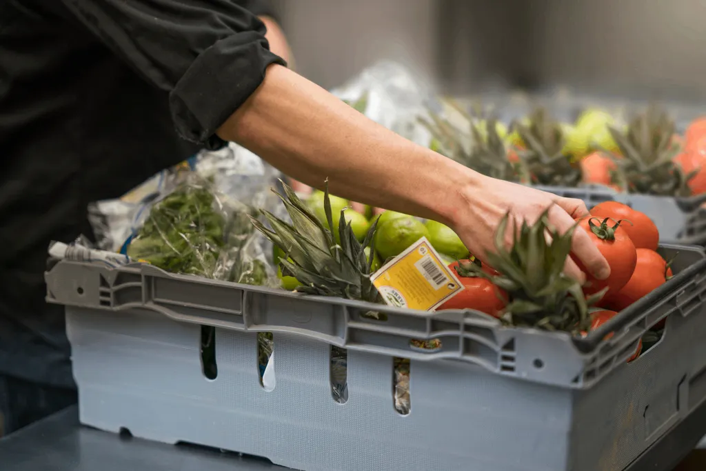 Vegetables in a box